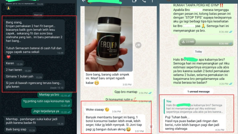 Testimoni pelanggan Erojan 2